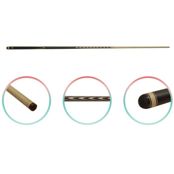 Кий BP "Цельный черный граб с вставкой" 10 запилов