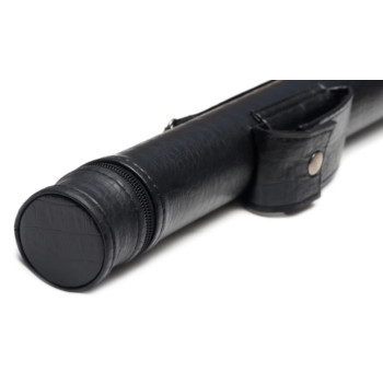 Тубус для кия с карманом на кнопке черный крокодил