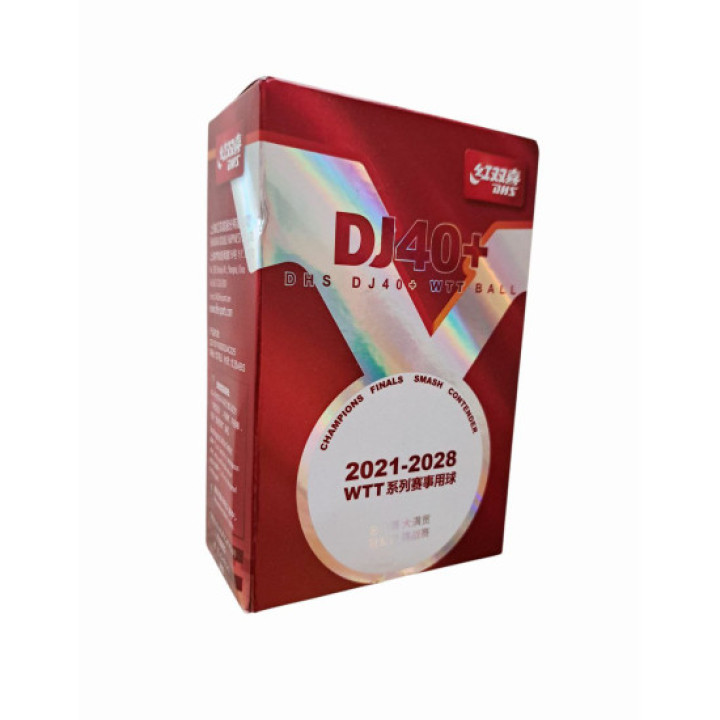 М'ячі для настільного тенісу DHS ITTF WTT Ball 40+ мм 3* (6 шт.)