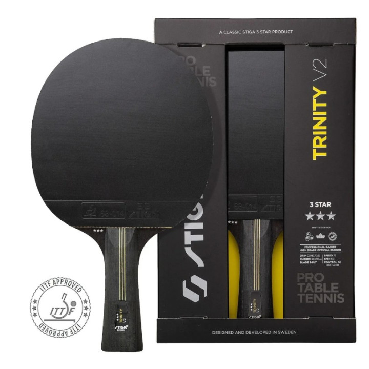 Ракетка для настільного тенісу Stiga Trinity V2 3 Star FL