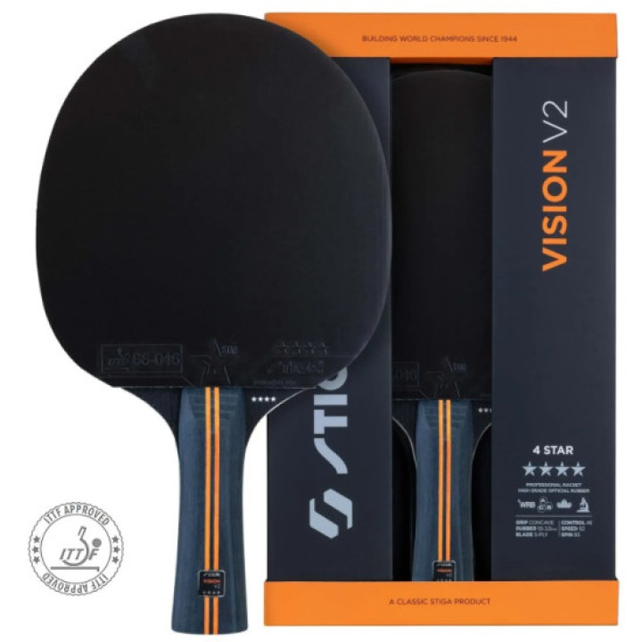 Ракетка для настільного тенісу Stiga Vision V2 4-Star FL