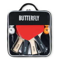 Набор ракеток для тенниса Butterfly Racket Set Easy 4 Bats 6 Balls