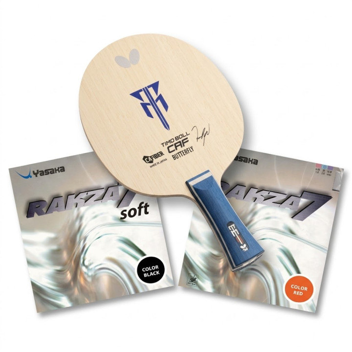 Збірна ракетка Butterfly Timo Boll CAF + Yasaka Rakza 7 + Rakza 7 Soft 